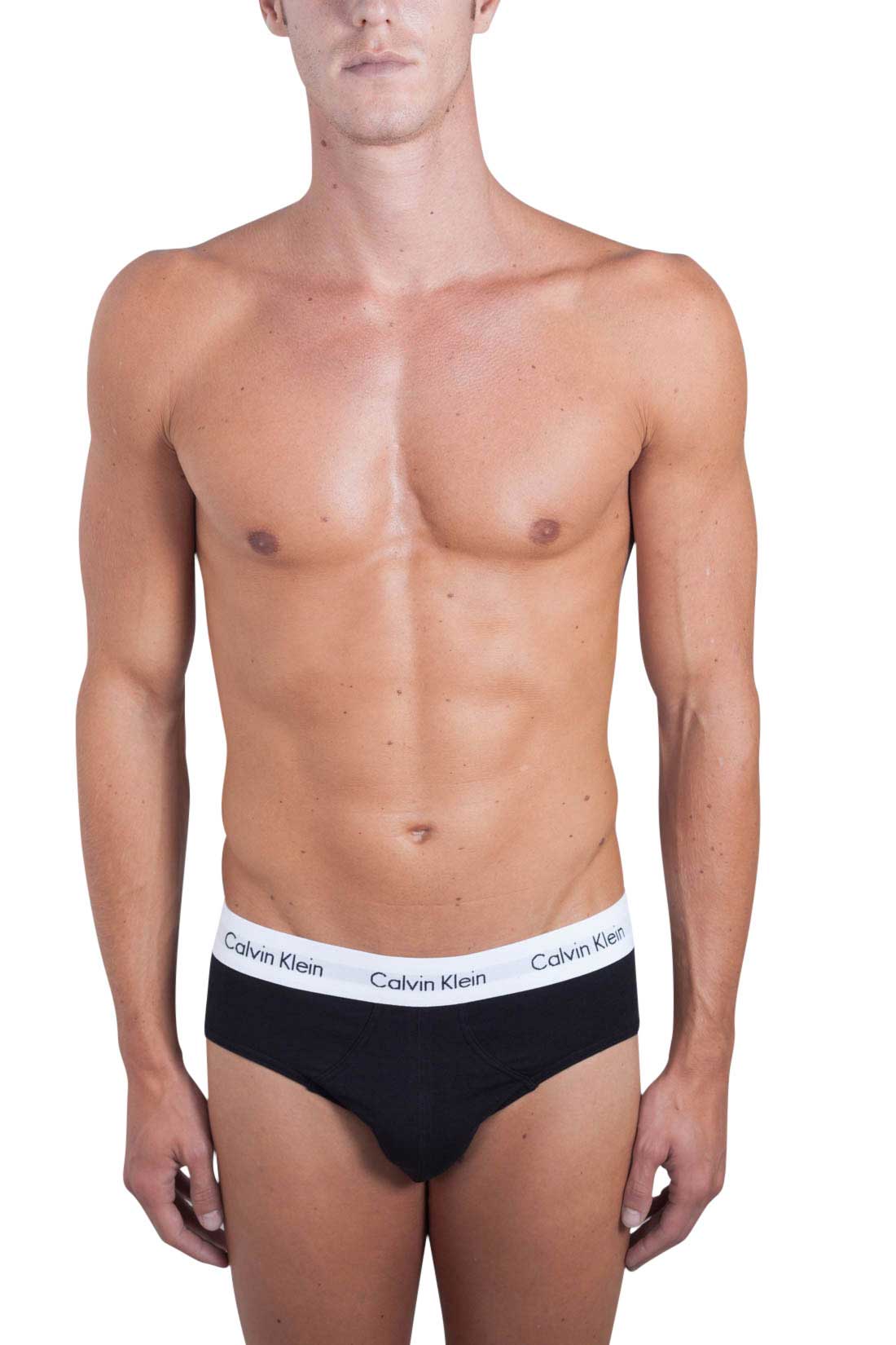 CALVIN KLEIN UNDERWEAR Men - 3-Pack black cotton briefs-21