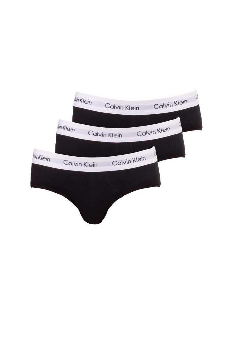 CALVIN KLEIN UNDERWEAR Men - 3-Pack black cotton briefs-8