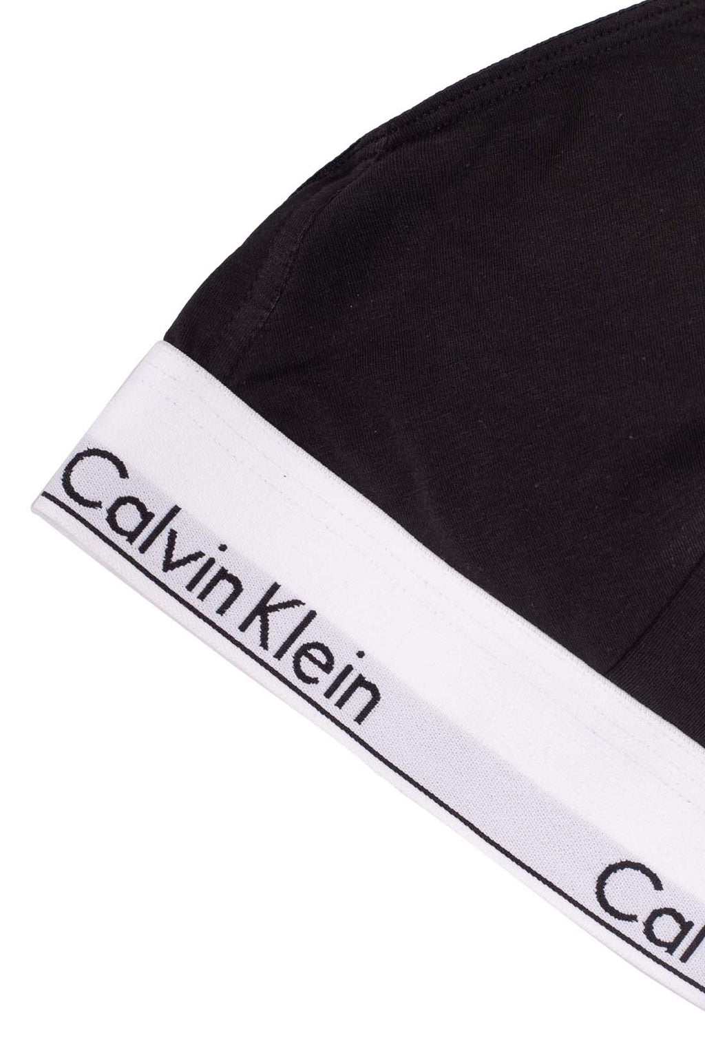 CALVIN KLEIN - Women's triangle logo bralette  - Size L-5