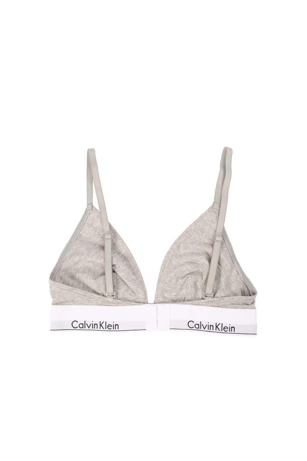CALVIN KLEIN - Women's triangle logo bralette  - Size L-15