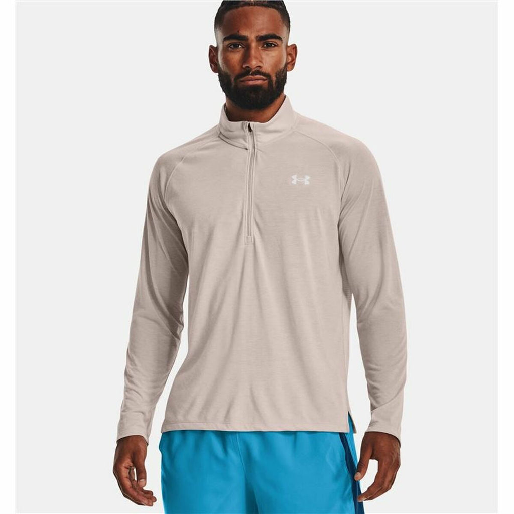 Camiseta de manga larga para hombre Under Armour Streaker Run color beige