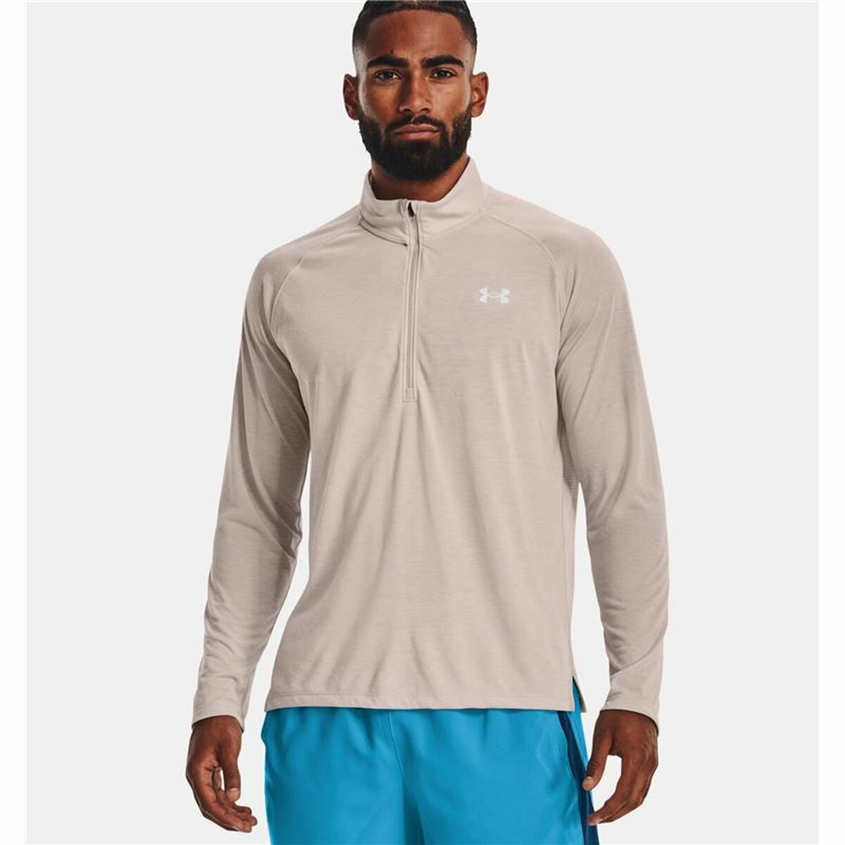 Camiseta de manga larga para hombre Under Armour Streaker Run color beige