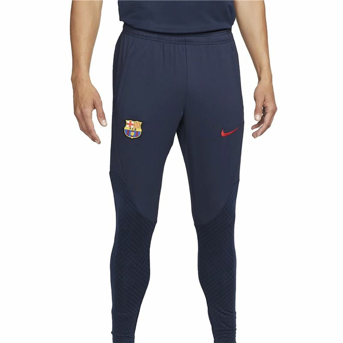 Pantalones de entrenamiento de fútbol para adultos Nike FC Barcelona Strike azul oscuro para hombre-0