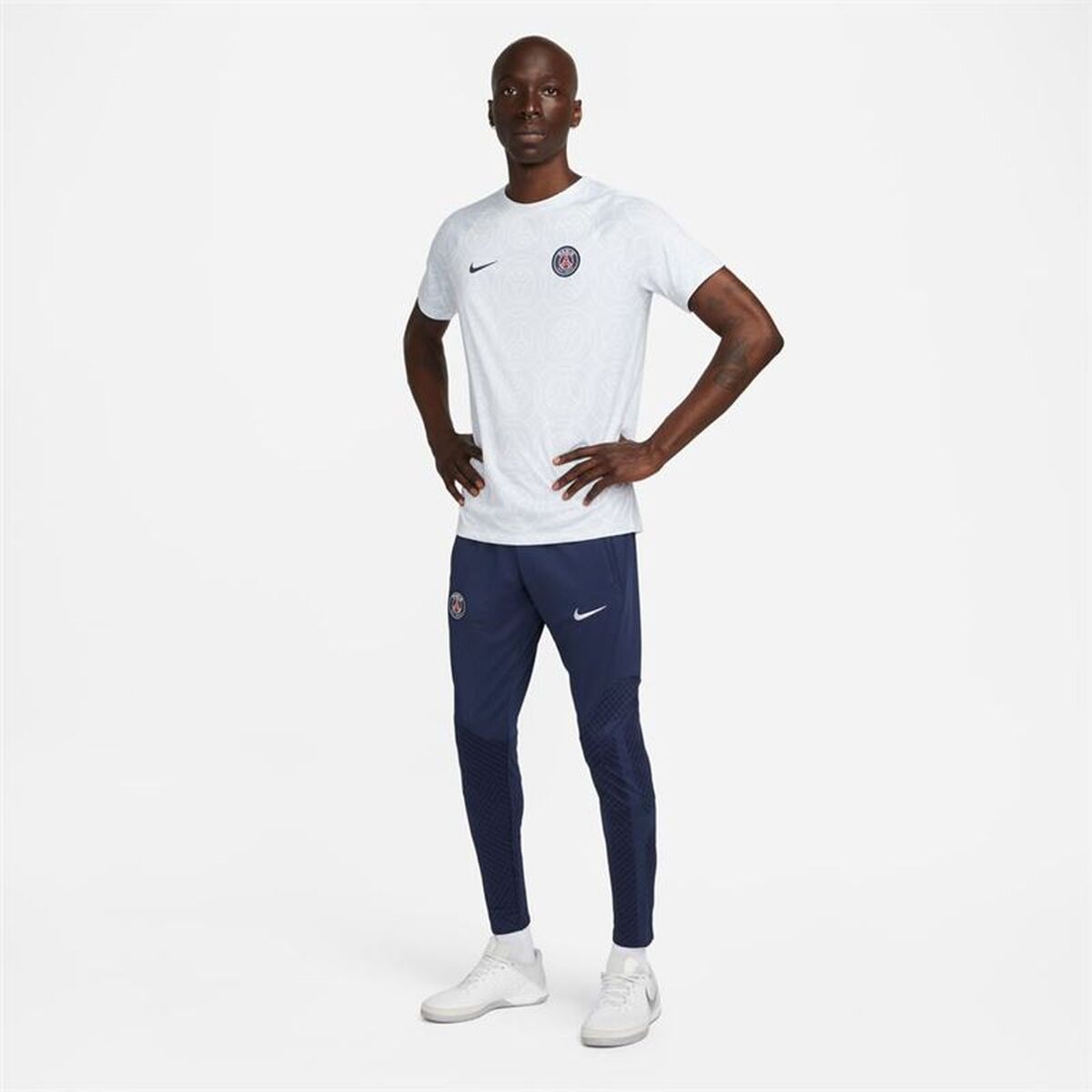 Pantalones de entrenamiento de fútbol para adultos Nike París Saint-Germain Strike Azul Marino para hombre-4
