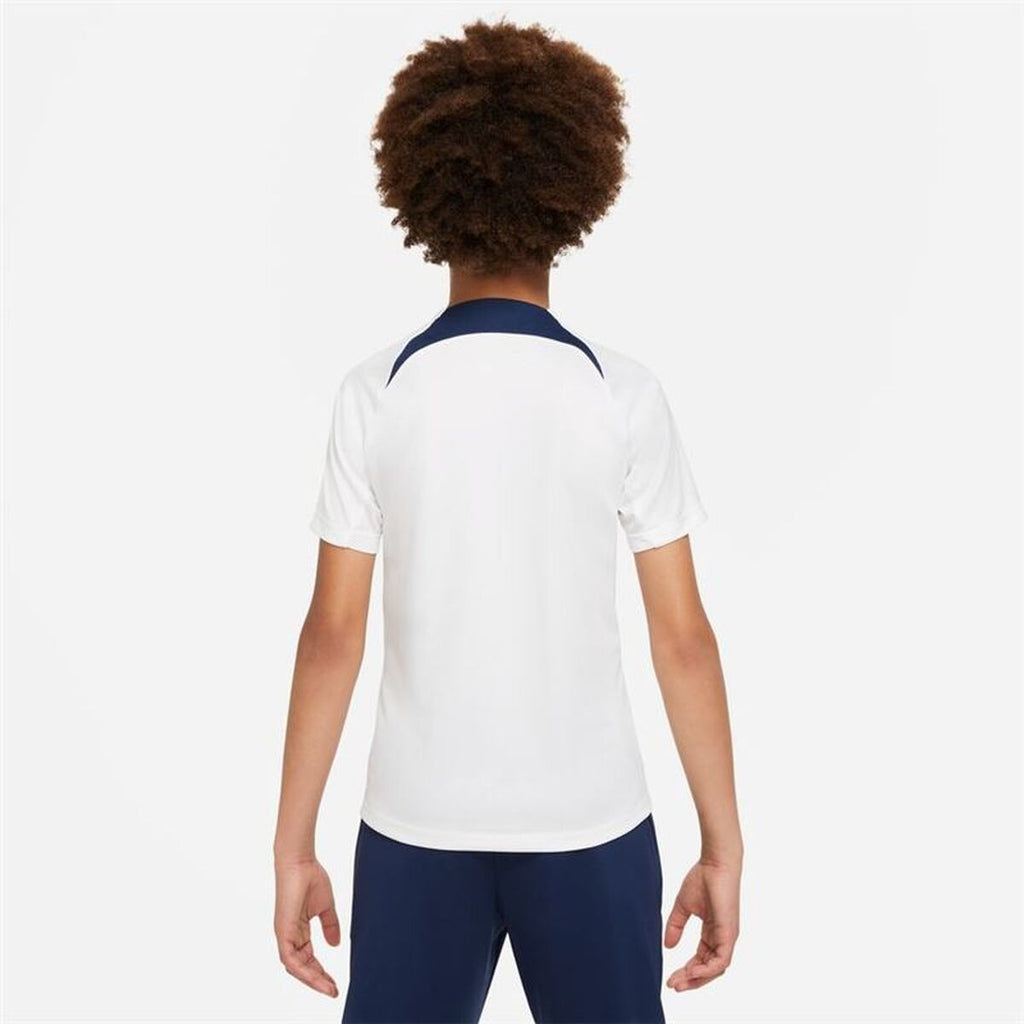 Children's Short Sleeved Football Shirt Nike París Saint-Germain Strike White-9