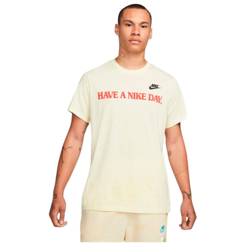 Camiseta de manga corta para hombre Nike Have A Nice Day Beige-0