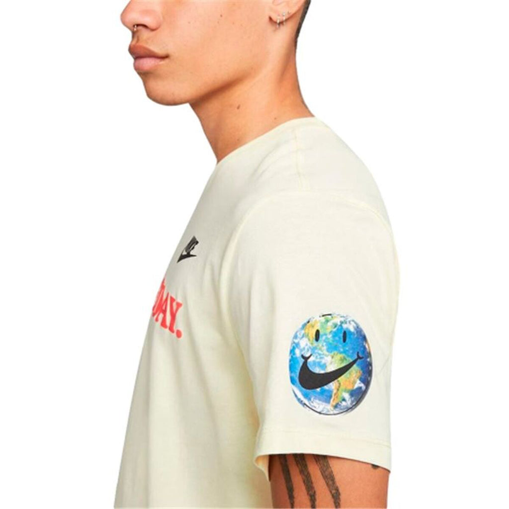 Camiseta de manga corta para hombre Nike Have A Nice Day Beige-2