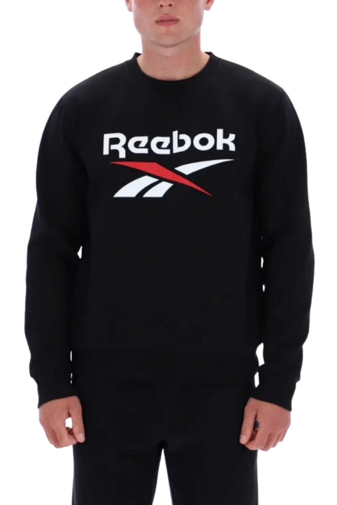 REEBOK - Men's Julian 2-Color Logo fleece sweatshirt  - Size XL-0