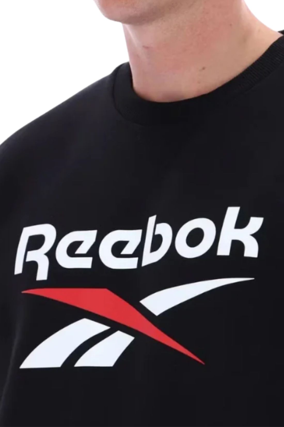 REEBOK - Men's Julian 2-Color Logo fleece sweatshirt  - Size XL-2
