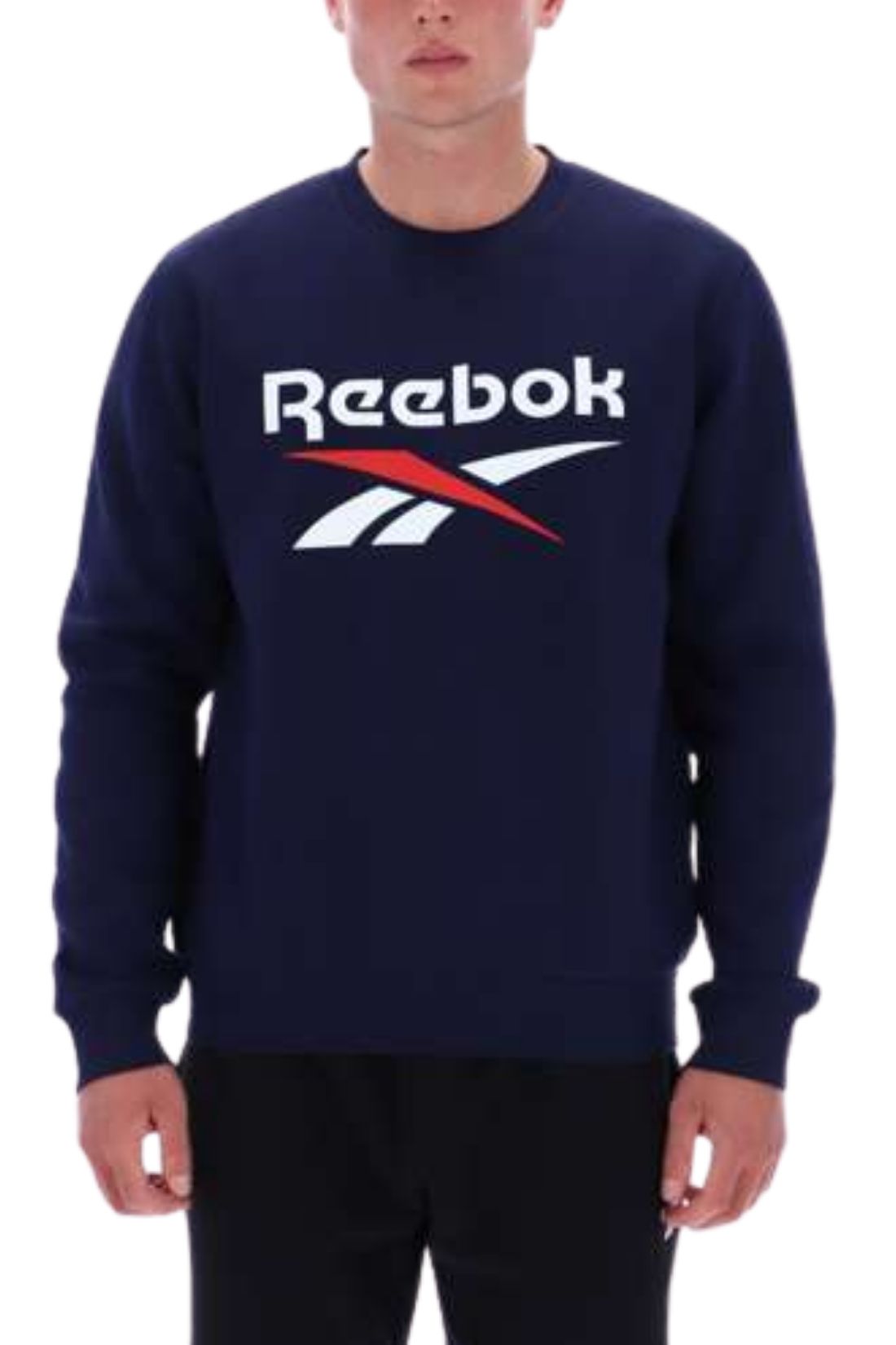 REEBOK - Men's Julian 2-Color Logo fleece sweatshirt  - Size XL-3