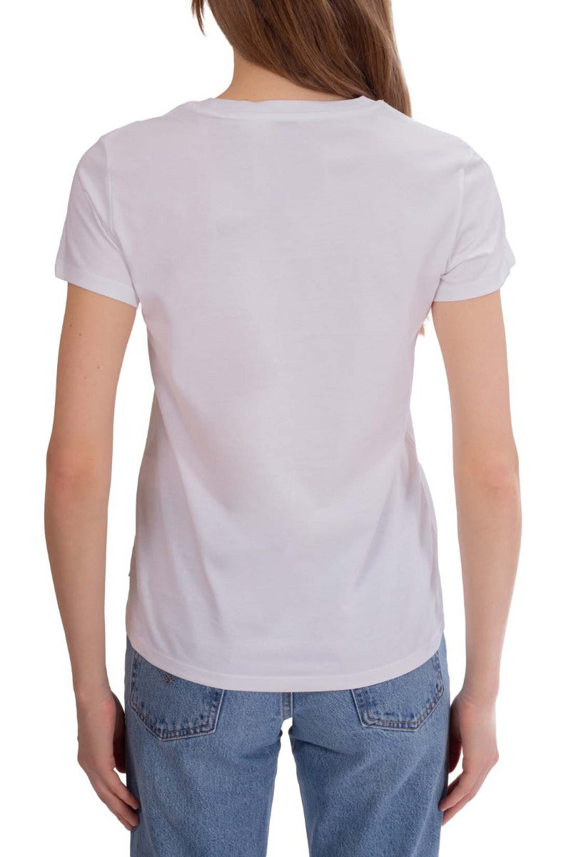 LEVI'S Women - White cotton Batwing logo T-Shirt-10