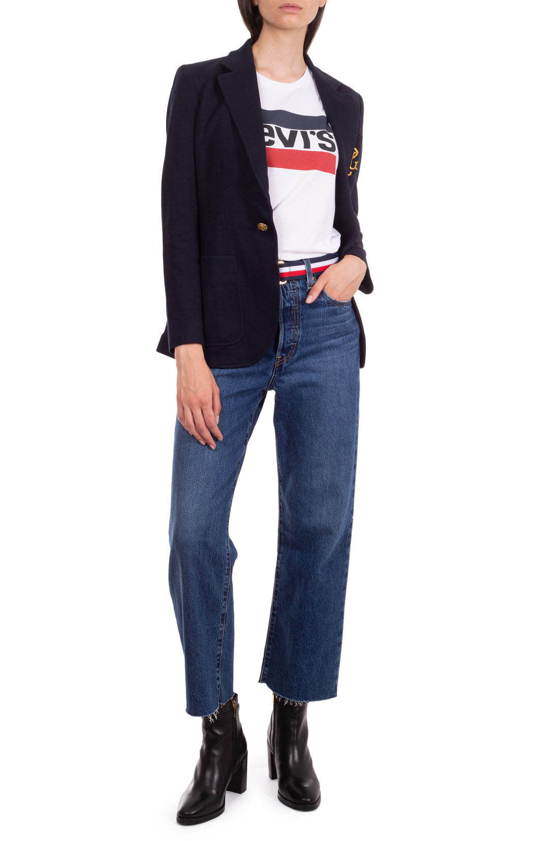LEVI'S - Women's Colorblock logo T-shirt-11