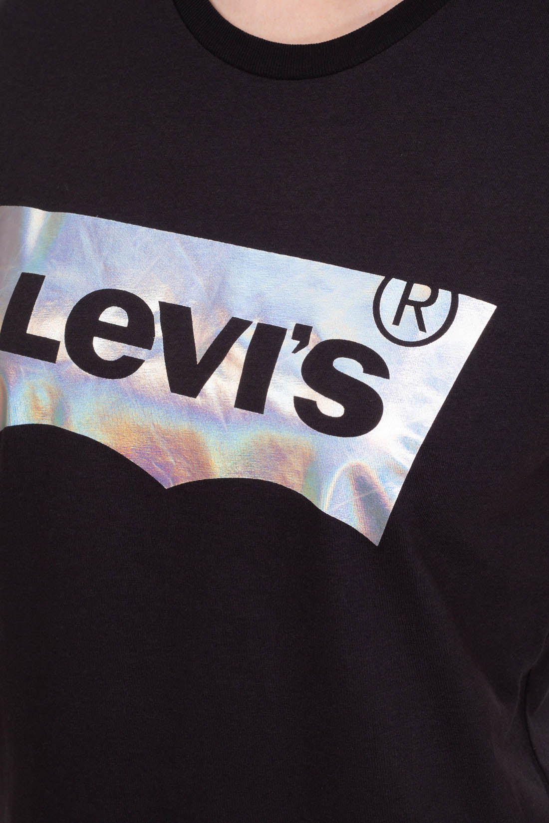 LEVI'S - Women's floral Batwing logo T-shirt  - Size S-8