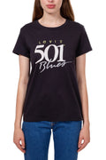 LEVI'S - T-shirt donna regular con logo Levi's 501-1