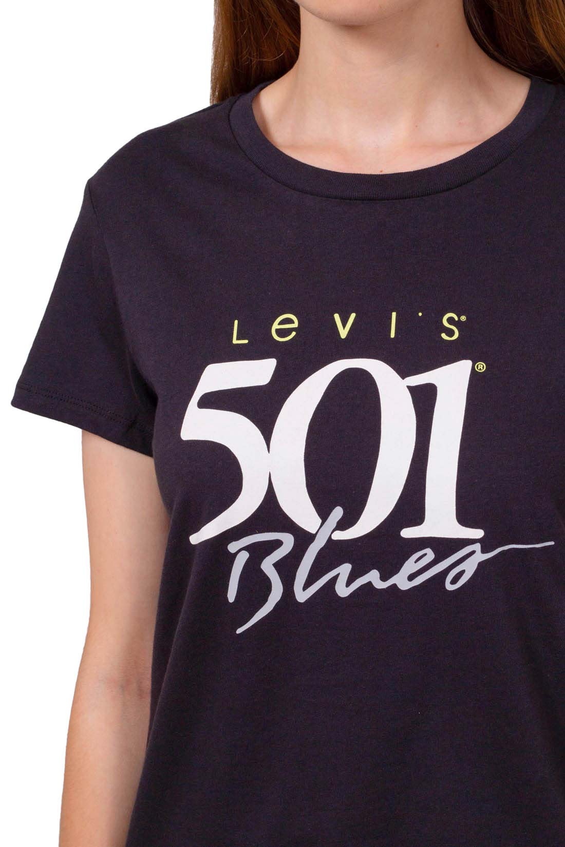 LEVI'S - T-shirt donna regular con logo Levi's 501-4