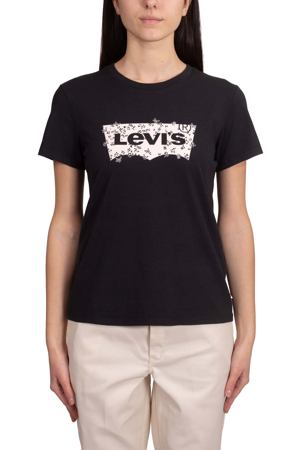LEVI'S - Women's T-shirt with floral logo-1