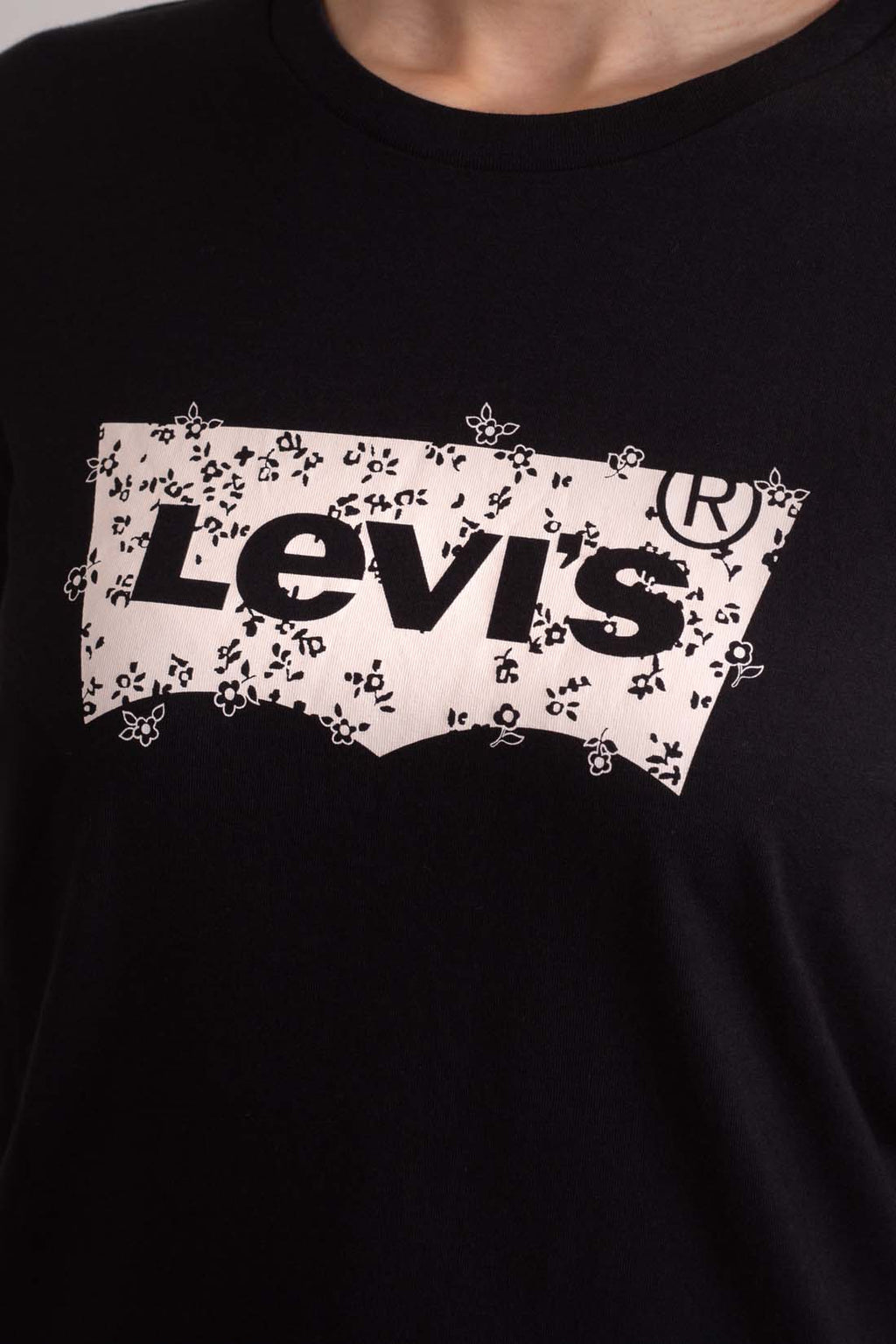 LEVI'S - Women's T-shirt with floral logo-0
