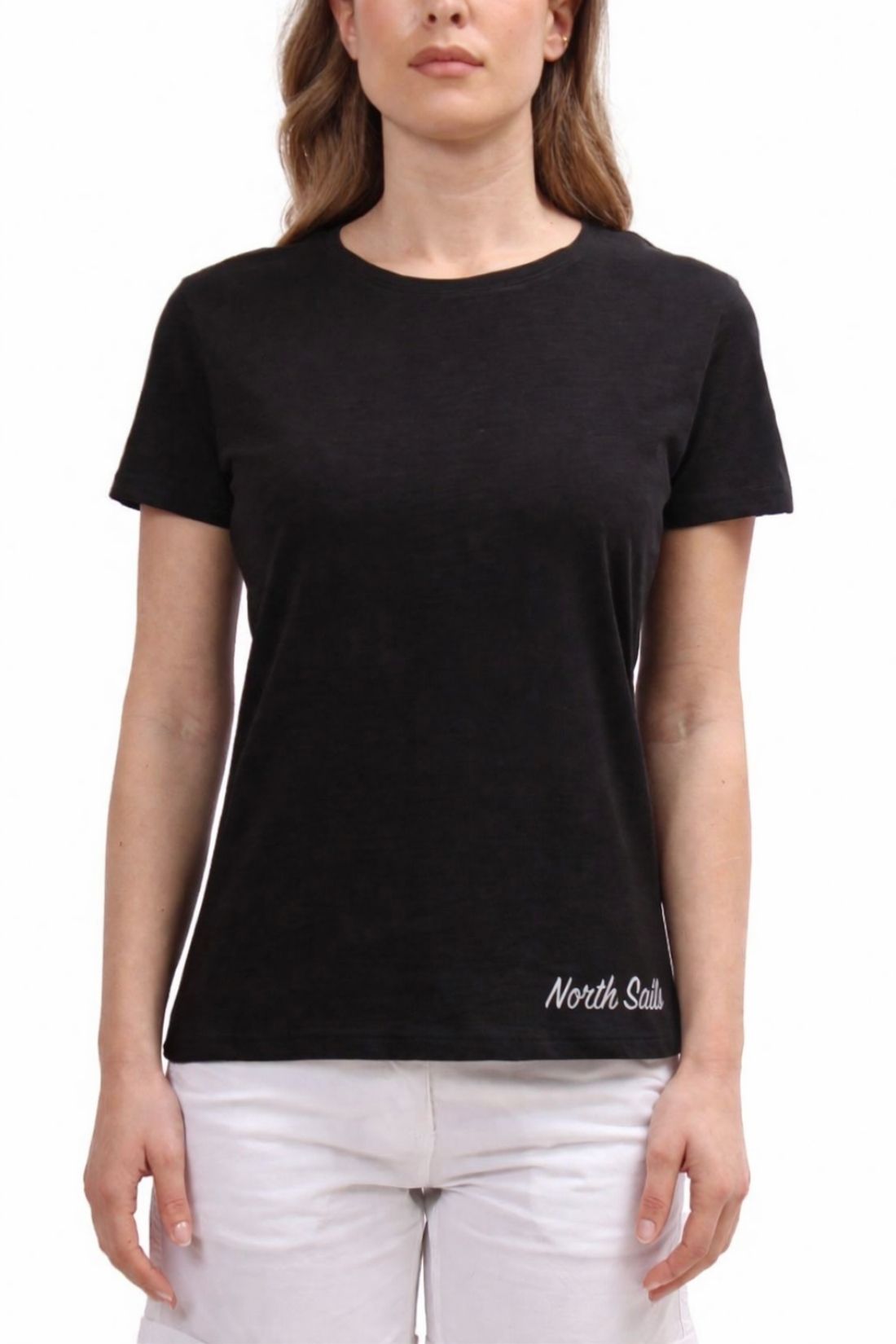 NORTH SAILS - Women's slub cotton T-shirt with logo-0