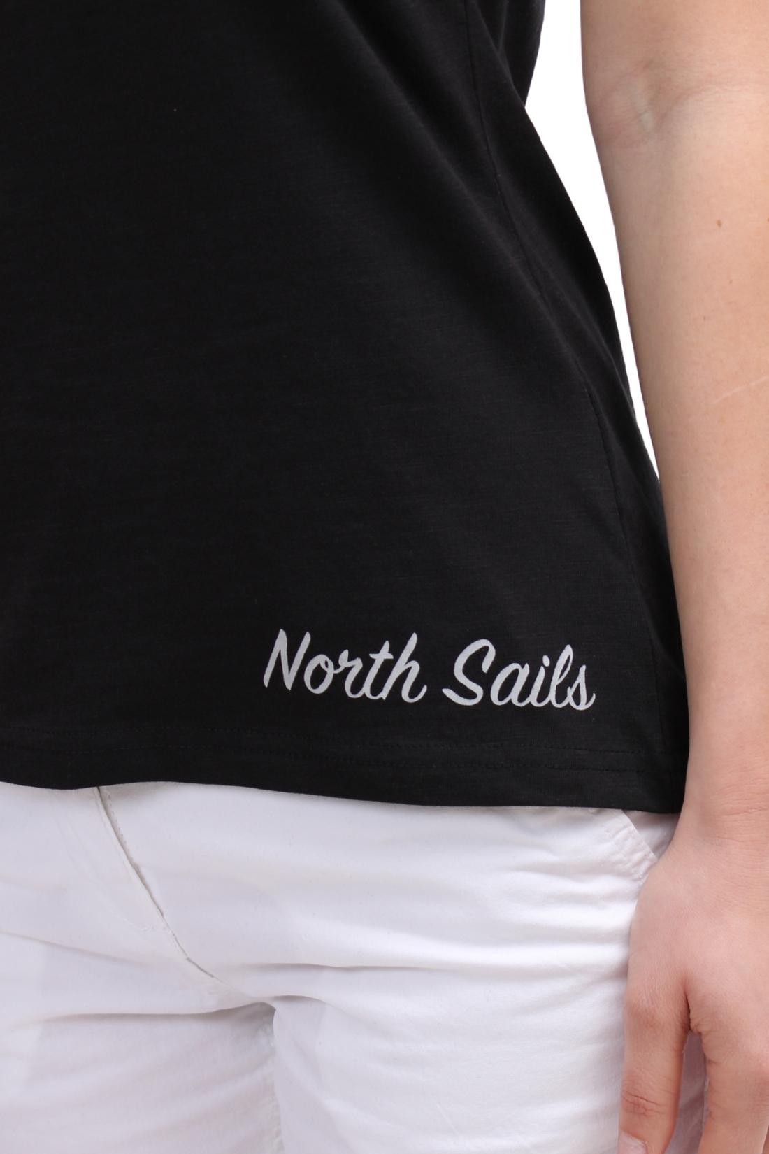 NORTH SAILS - Women's slub cotton T-shirt with logo-3