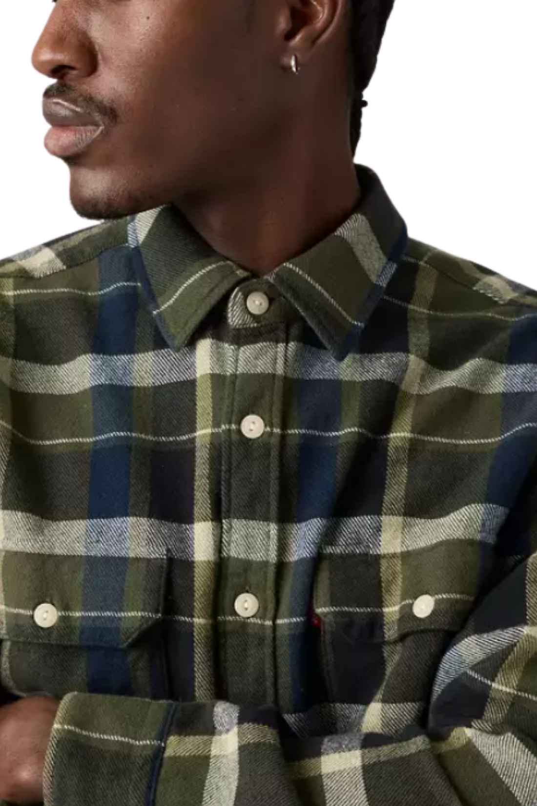 LEVI'S - Men's flannel overshirt-4