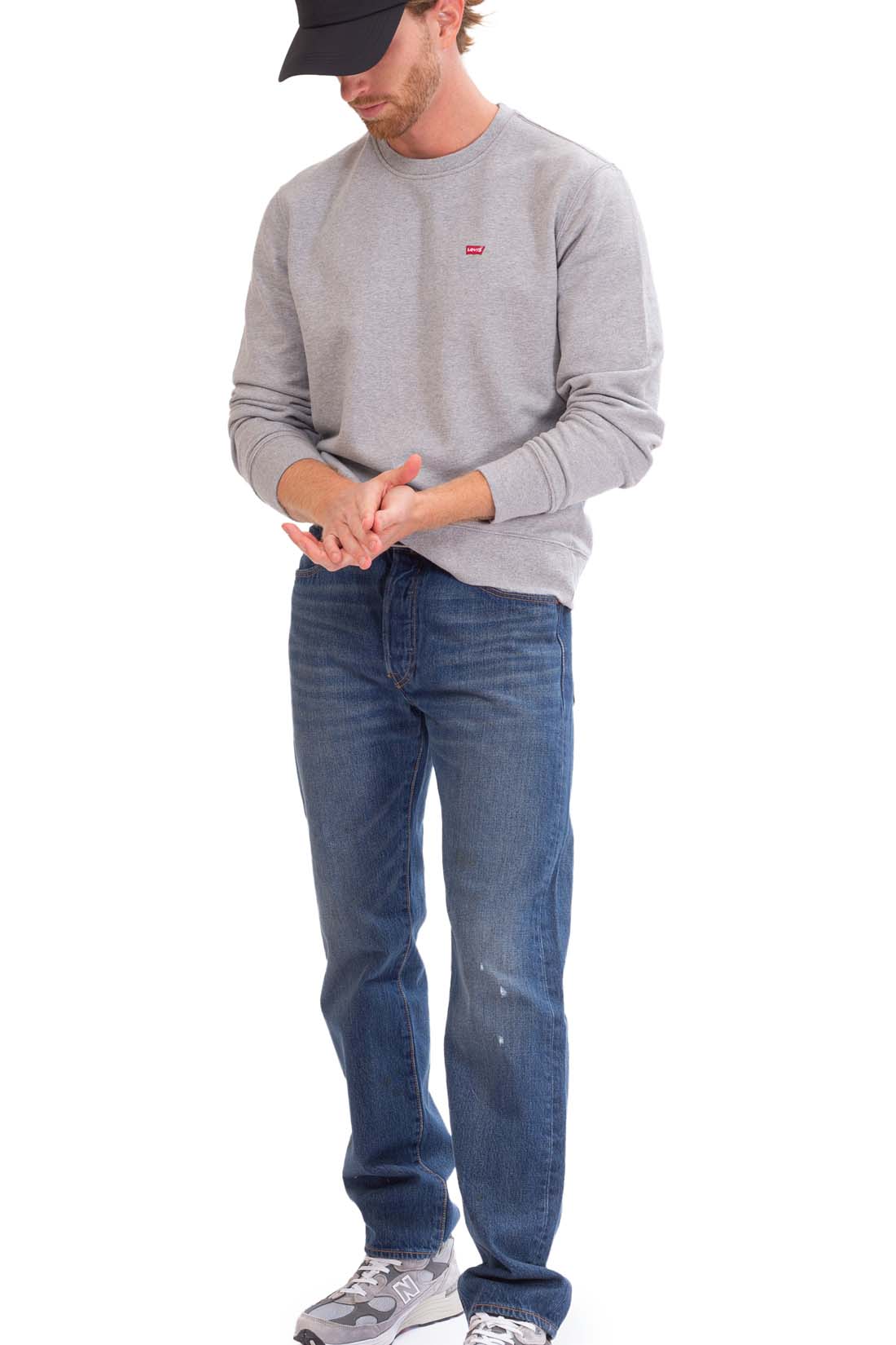 LEVI'S - Men's basic sweatshirt with Batwing logo patch  - Size XXL-51