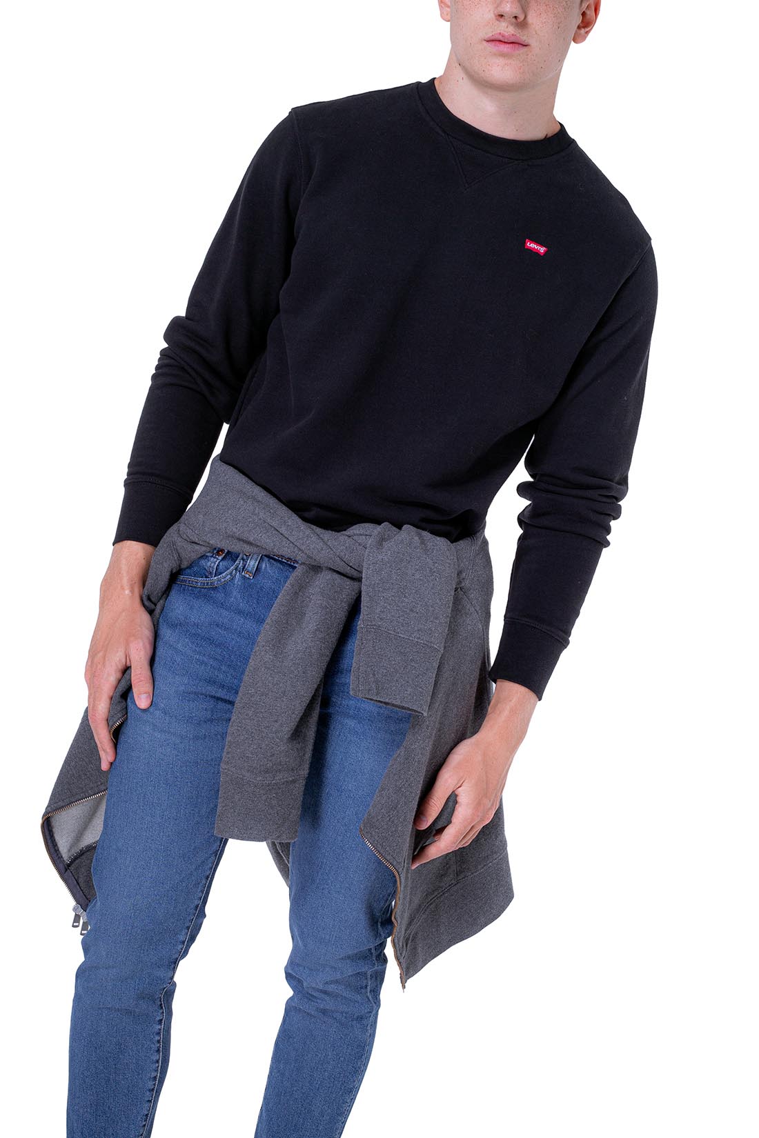 LEVI'S - Men's basic sweatshirt with Batwing logo patch  - Size XXL-21