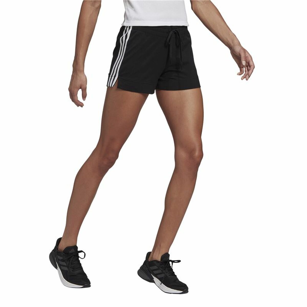 Pantalones cortos deportivos Adidas negros-4