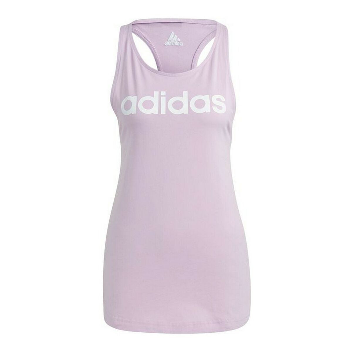 Camiseta sin mangas para mujer Adidas Essentials Logo Lavanda-0