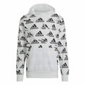 Sudadera con capucha para hombre Adidas Essentials Brandlove blanca-0