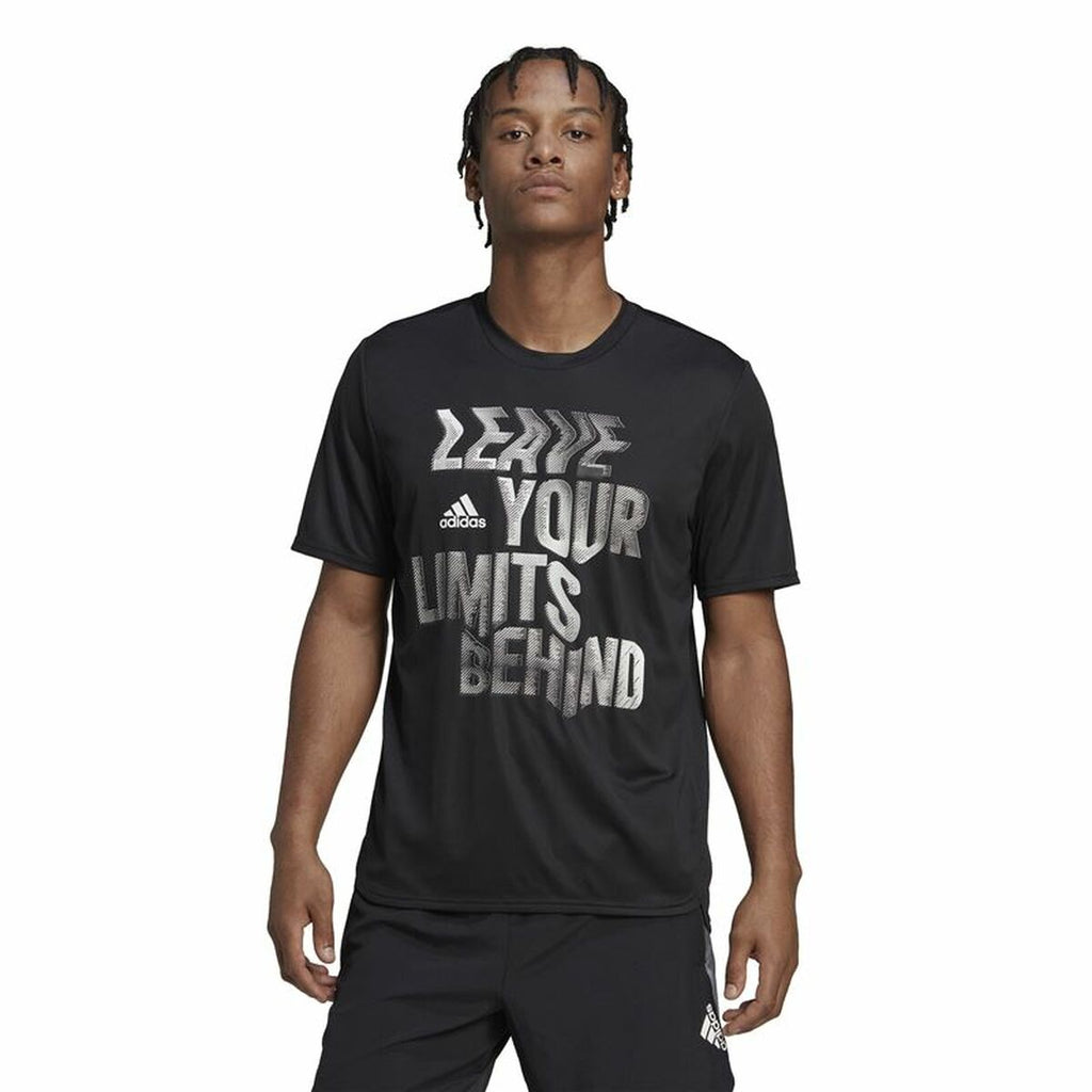 Camiseta de manga corta para hombre Adidas HIIT negra-5