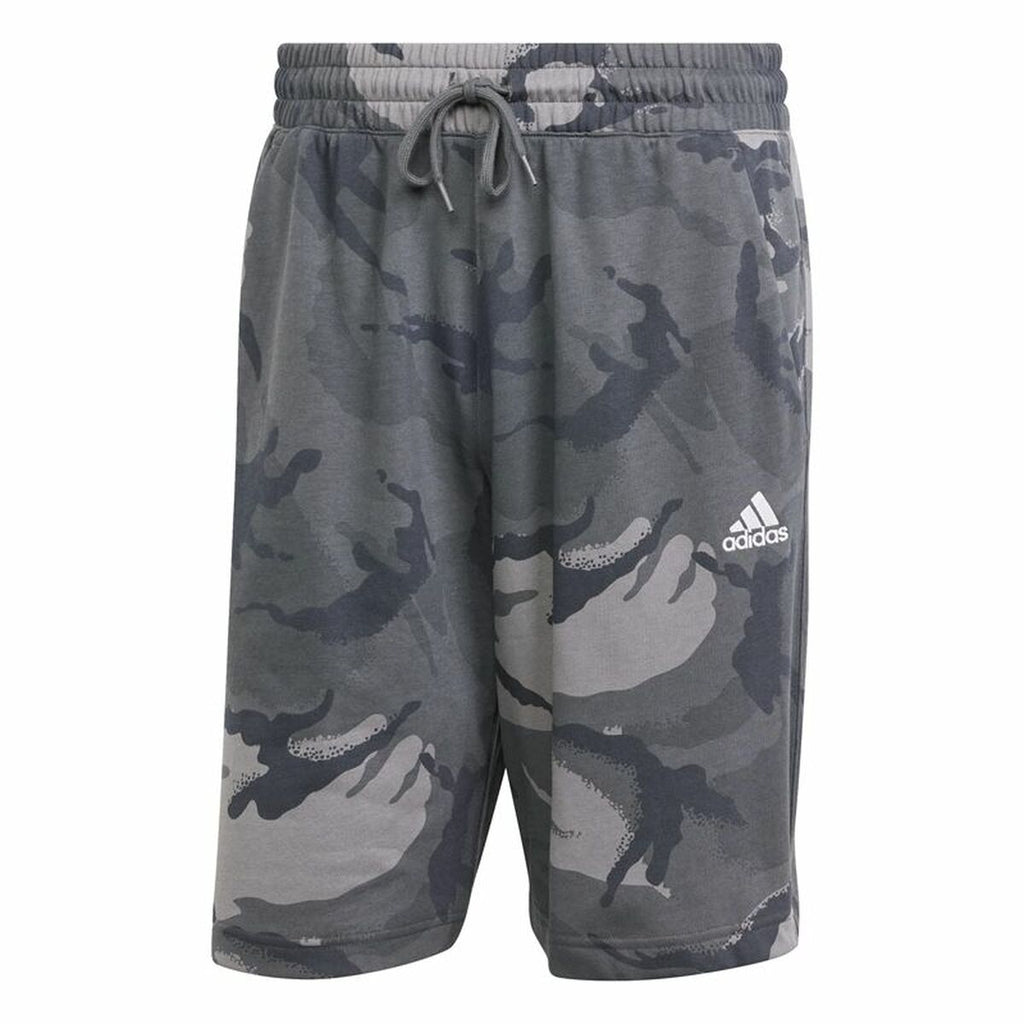 Pantalones cortos deportivos Adidas Camuflaje Gris-0