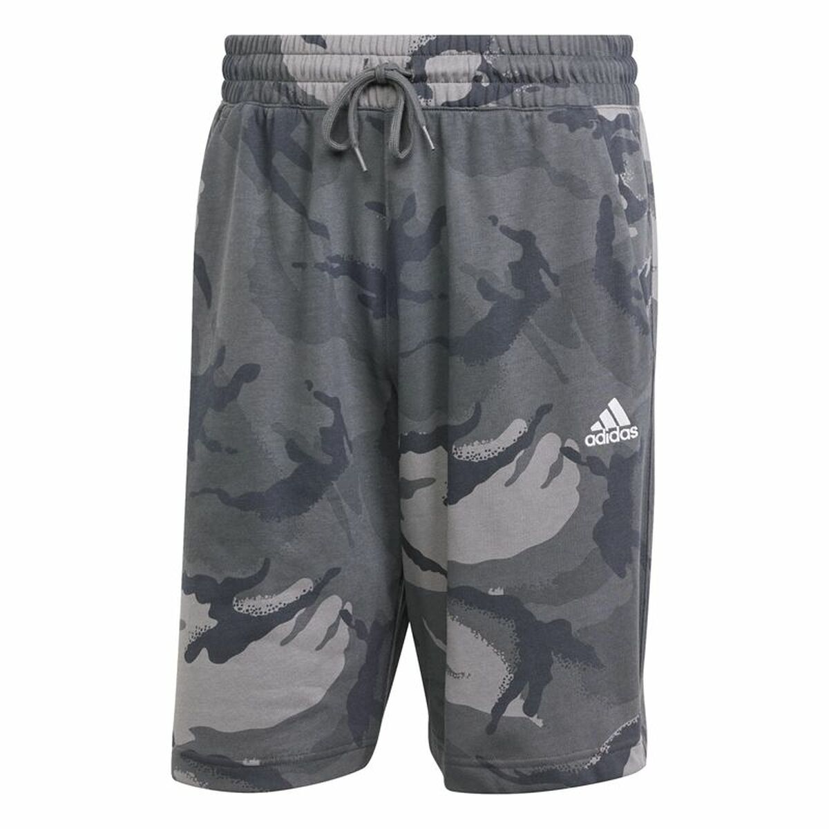 Pantalones cortos deportivos Adidas Camuflaje Gris-0