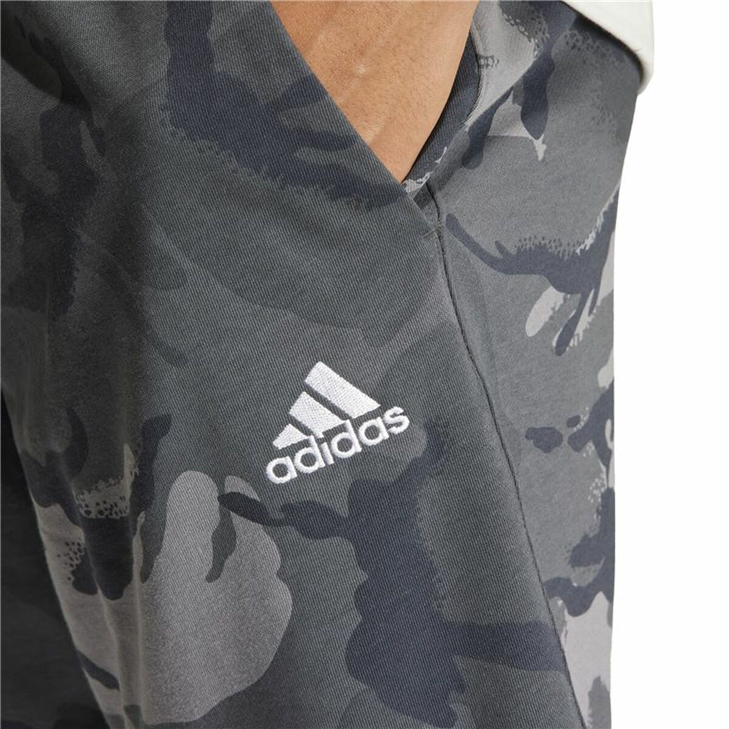 Pantalones cortos deportivos Adidas Camuflaje Gris-2
