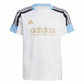 Camiseta infantil de manga corta Adidas Nations blanca-0
