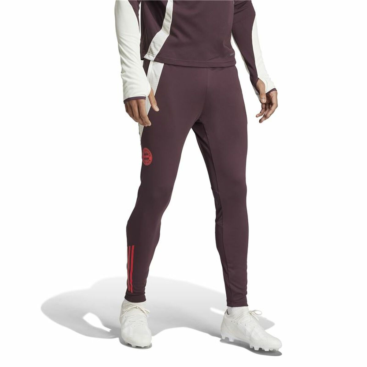 Pantalones deportivos largos Adidas FC Bayern 24/25 Tiro24 Marrón Granate para hombre-8