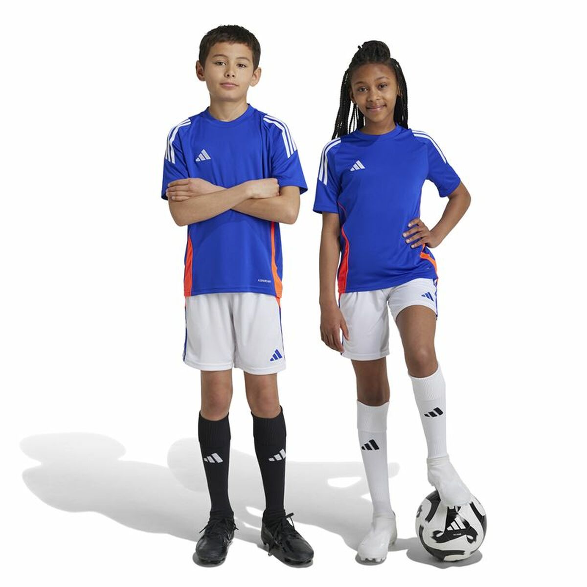 Pantalones cortos deportivos Adidas Tiro24 blancos-4
