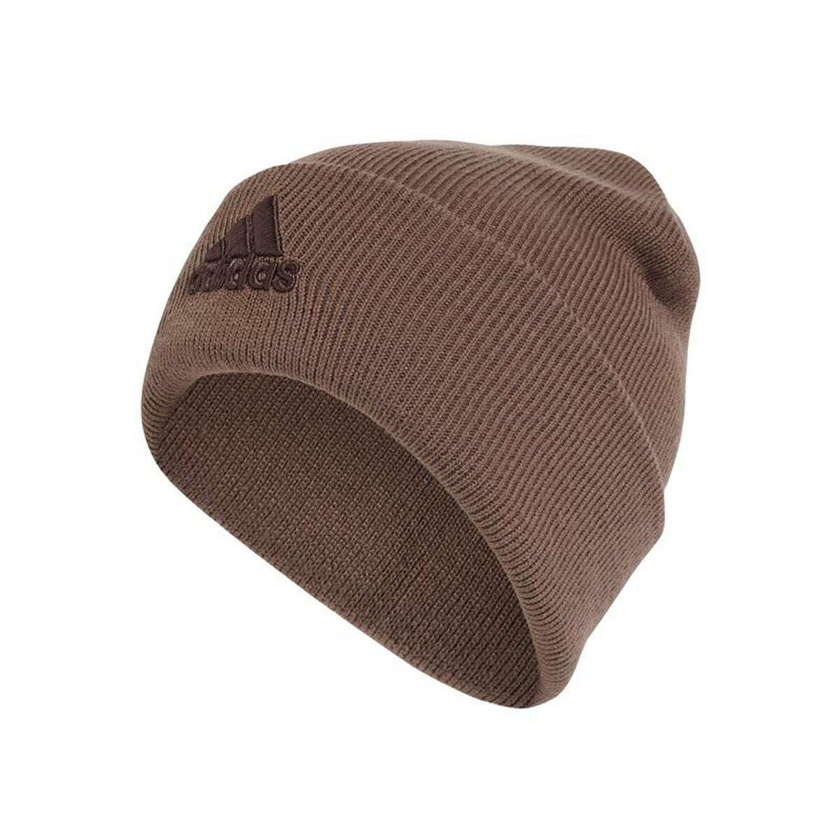 Gorro infantil Adidas con logo, color marrón.-0