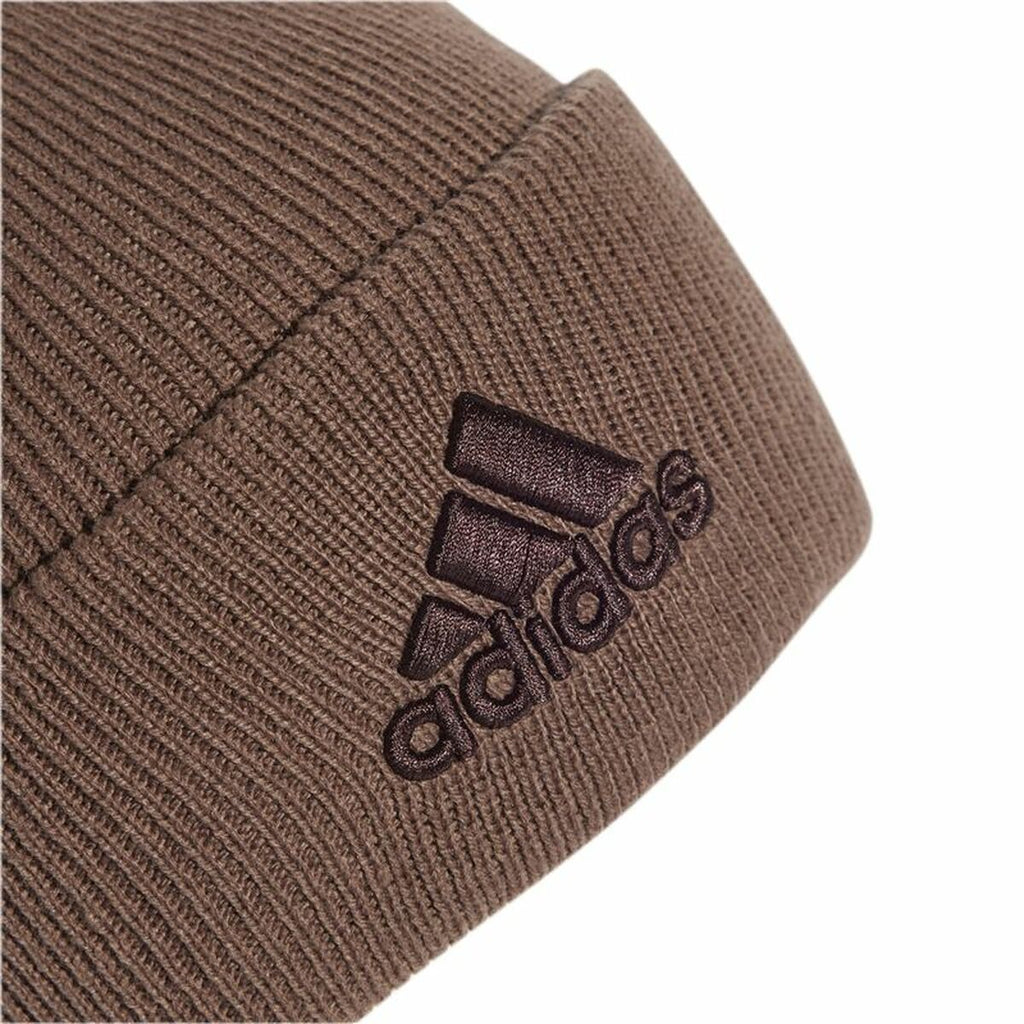 Gorro infantil Adidas con logo, color marrón.-2