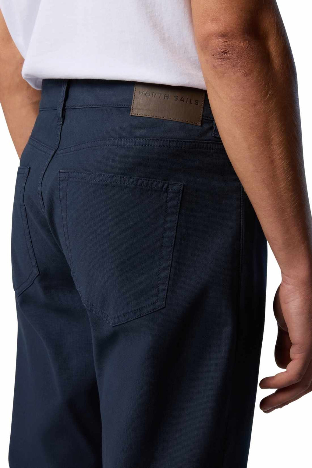 NORTH SAILS - Men's five-pockets trousers in dobby stretch cotton - Size 42-5