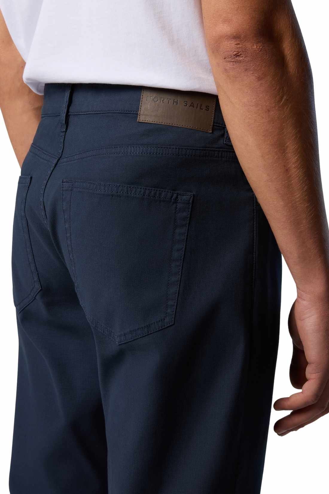 NORTH SAILS - Men's five-pockets trousers in dobby stretch cotton - Size 42-5