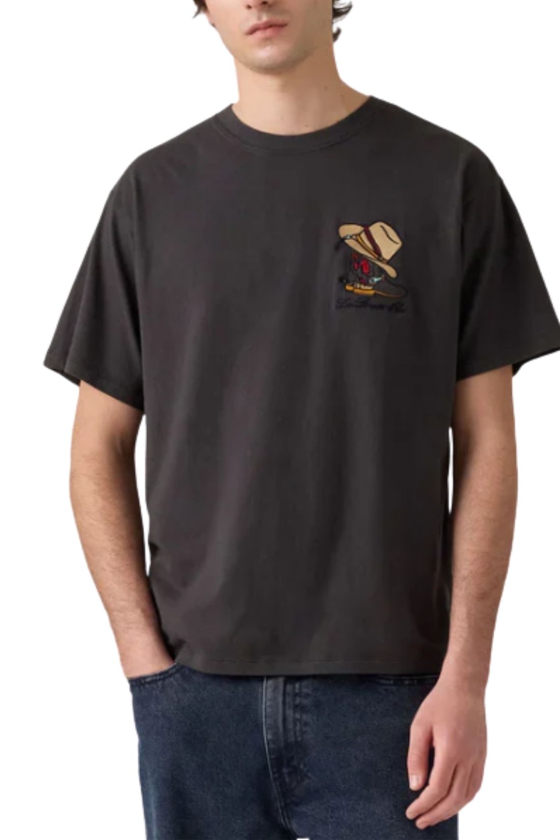 LEVI'S - Men's Vintage T-shirt with cowboy detail-0