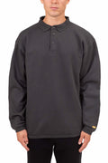 LEVI'S - Men's winter oversize sweatshirt with polo shirt design-1