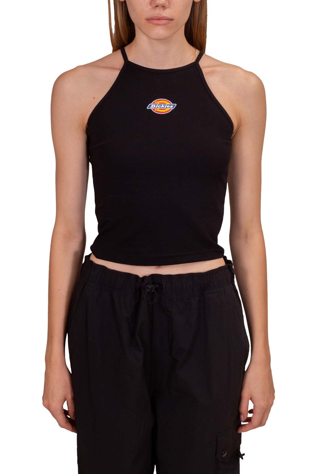 DICKIES - Women's slim logo top  - Size L-1