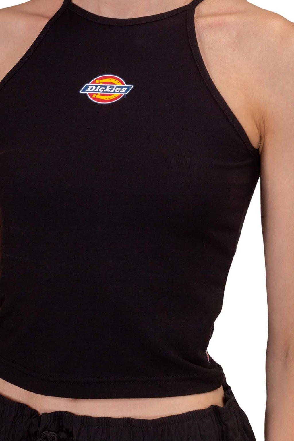 DICKIES - Women's slim logo top  - Size L-0