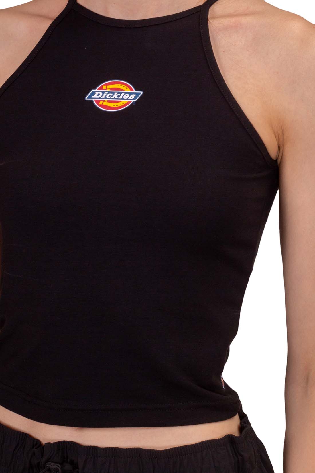 DICKIES - Women's slim logo top  - Size L-0