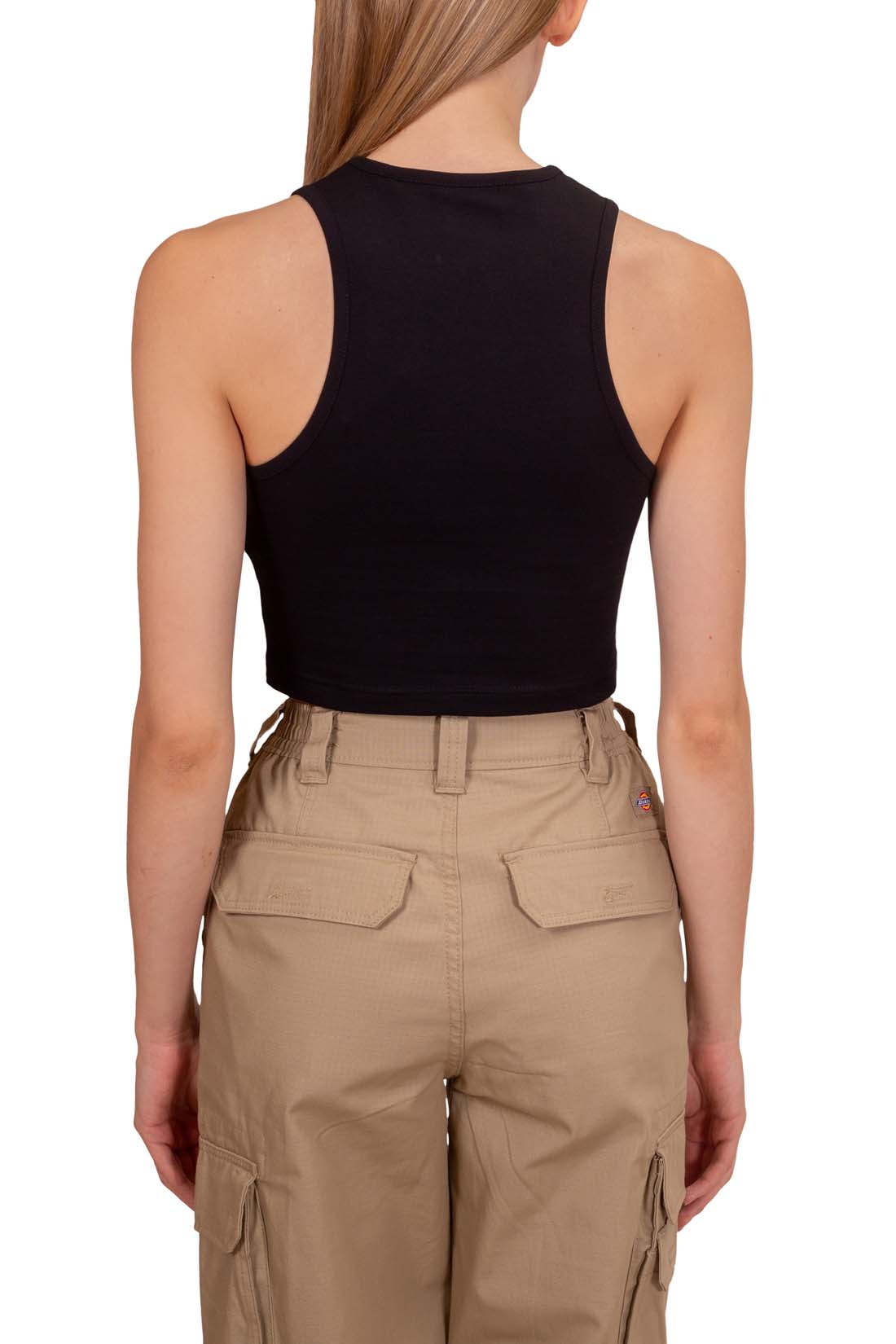 DICKIES - Women's slim crop top with logo  - Size L-2