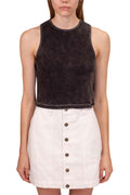 DICKIES - Women's ribbed tank-top in washed cotton-1
