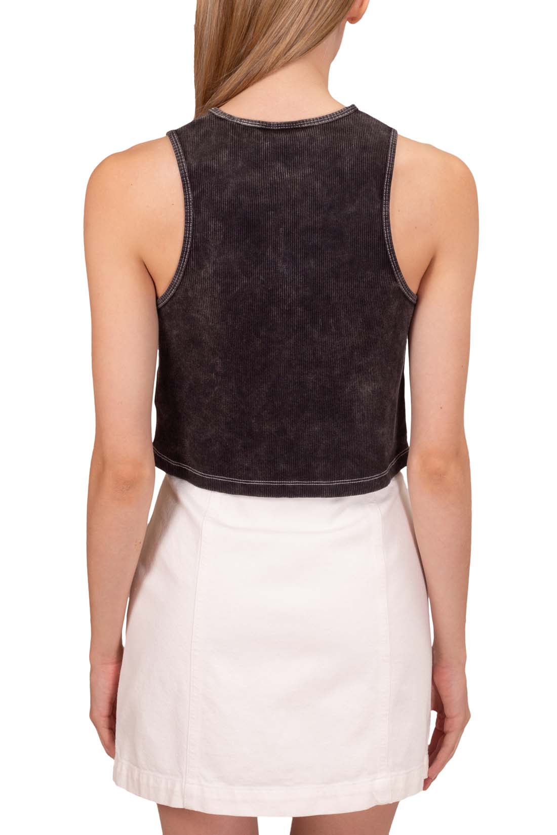 DICKIES - Women's ribbed tank-top in washed cotton-6