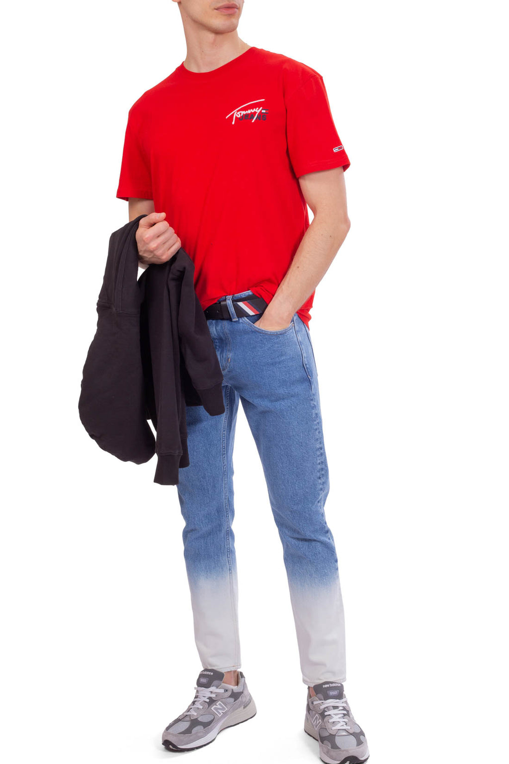 TOMMY JEANS - Men's relaxed T-shirt with signature logo  - Size S-3