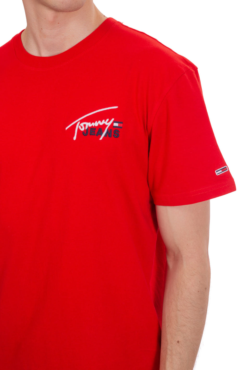TOMMY JEANS - Men's relaxed T-shirt with signature logo  - Size S-0